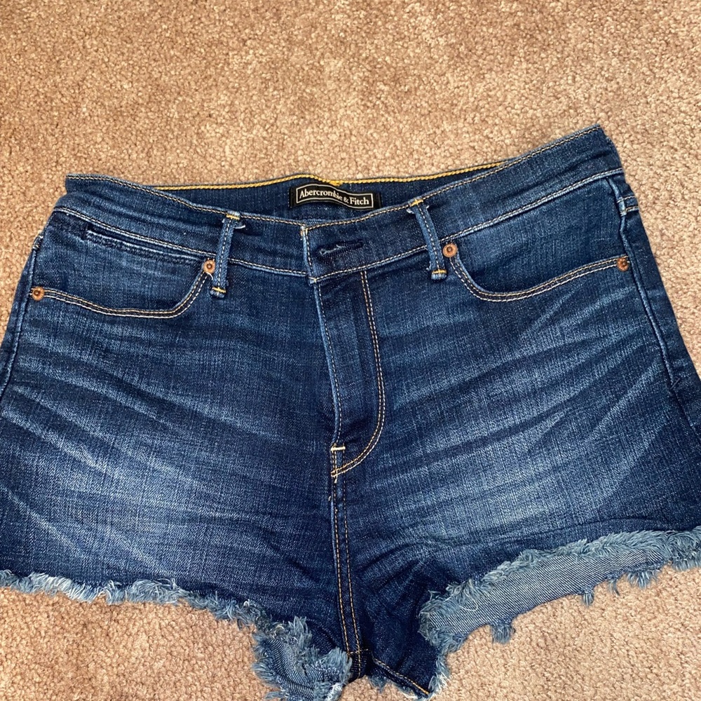 abercrombie jean shorts
